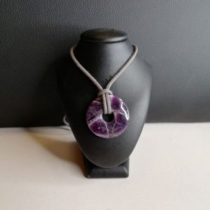Donut rund Amethyst Anhänger